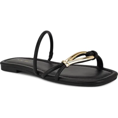 Nine West Tigra Slide Sandal In Black