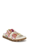 Nine West Timma Platform Slide Sandal In Medium Pink