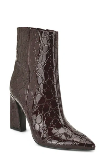 Nine West Todaye Bootie In Burgundy