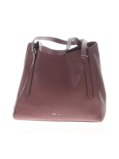 Pre-owned Nine West Tote Bag In Burgundy