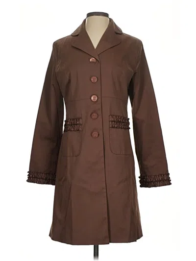 Pre-owned Nine West Trenchcoat In Brown