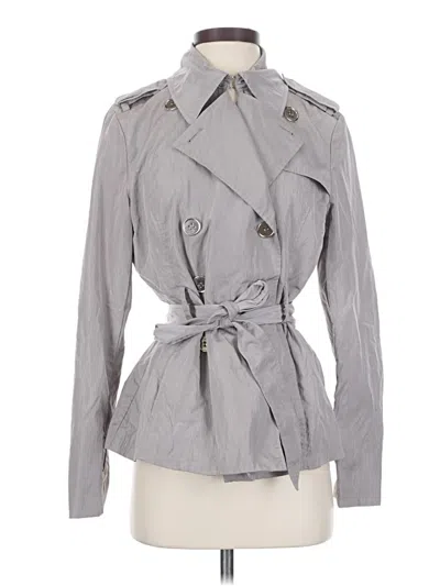 Pre-owned Nine West Trenchcoat In Gray