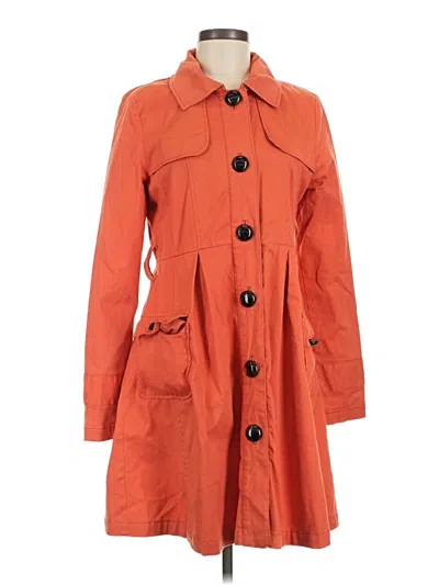 Pre-owned Nine West Trenchcoat In Orange
