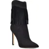 Nine West Tries Womens Pointed Toe Zipper Booties In Black