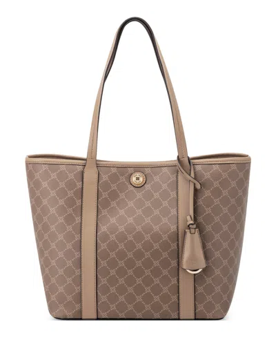 Nine West Trista 2 In 1 Large Tote Bag In Brown