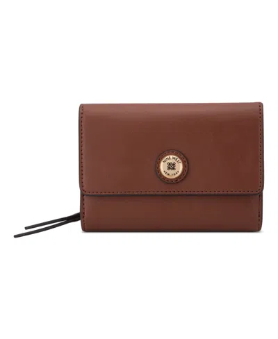 Nine West Trista French Mini Wallet In Brown