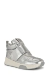 Nine West Tumble High Top Sneaker In Silver Sequin