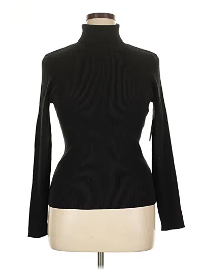 Pre-owned Nine West Turtleneck Sweater In Black