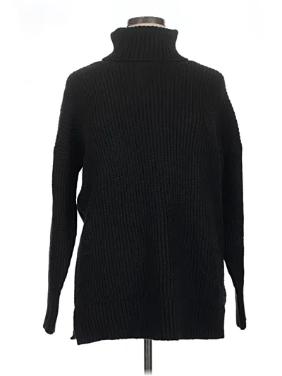Pre-owned Nine West Turtleneck Sweater In Black