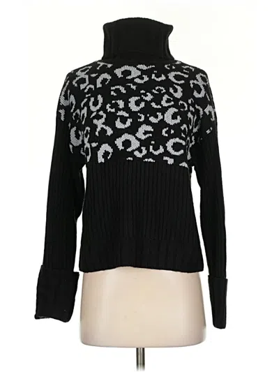 Pre-owned Nine West Turtleneck Sweater In Black