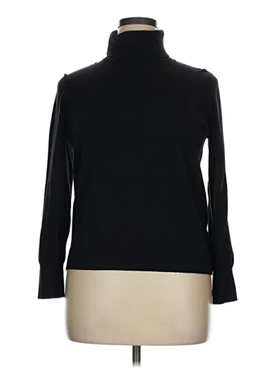 Pre-owned Nine West Turtleneck Sweater In Black