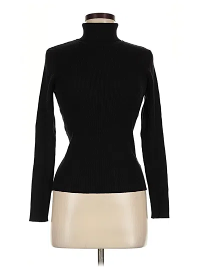 Pre-owned Nine West Turtleneck Sweater In Black