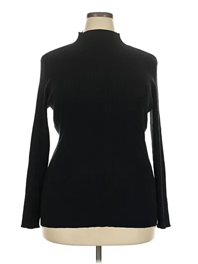 Pre-owned Nine West Turtleneck Sweater In Black