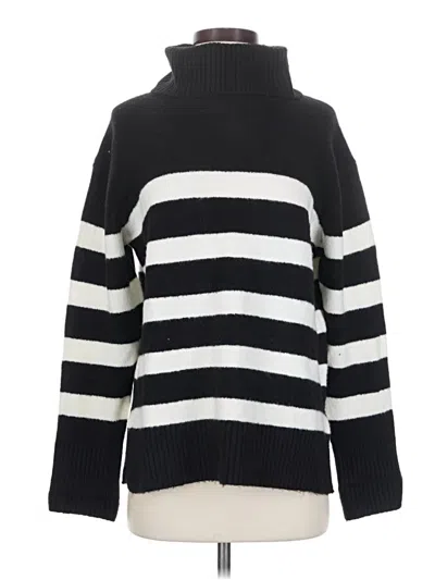 Pre-owned Nine West Turtleneck Sweater In Black