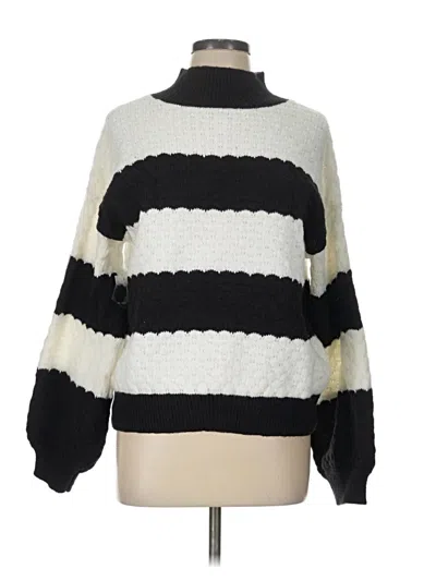 Pre-owned Nine West Turtleneck Sweater In Black