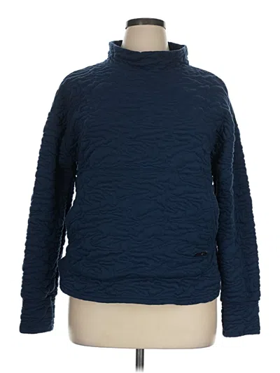 Pre-owned Nine West Turtleneck Sweater In Blue