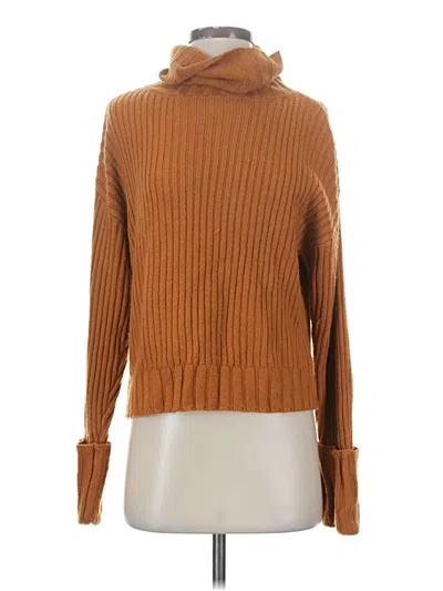 Pre-owned Nine West Turtleneck Sweater In Brown