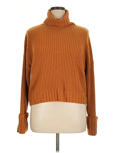 Pre-owned Nine West Turtleneck Sweater In Brown