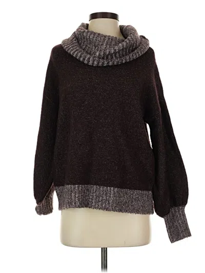 Pre-owned Nine West Turtleneck Sweater In Brown