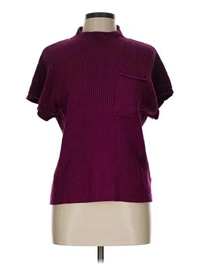 Pre-owned Nine West Turtleneck Sweater In Burgundy