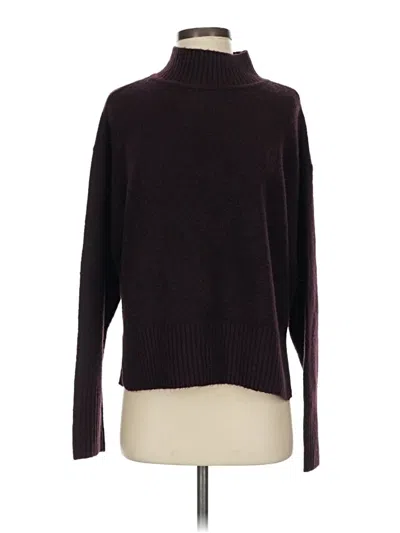 Pre-owned Nine West Turtleneck Sweater In Burgundy