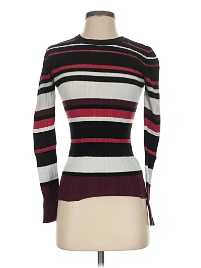 Pre-owned Nine West Turtleneck Sweater In Burgundy
