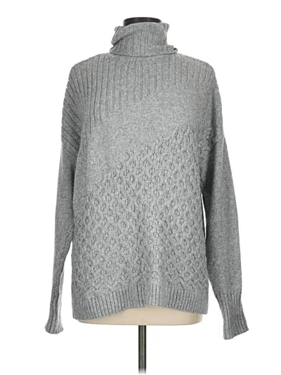 Pre-owned Nine West Turtleneck Sweater In Gray