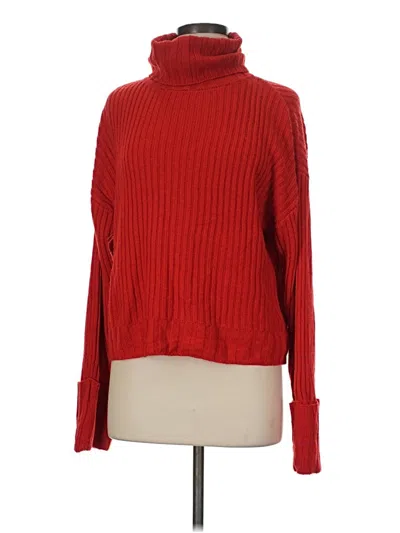 Pre-owned Nine West Turtleneck Sweater In Red