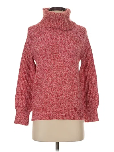 Pre-owned Nine West Turtleneck Sweater In Red