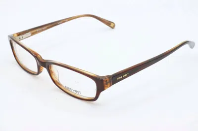 Nine West Unisex Nw5014 Rectangle Eyeglasses In Brown