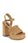 Nine West Women's Vadyn Block Heel Dress Sandals In Medium Natural