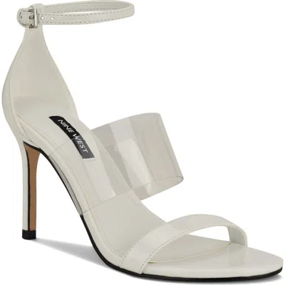Nine West Vallie Ankle Strap Sandal In White