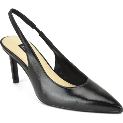 Nine West Verone Faux Leather Slingback Pump In Black