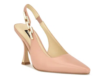 Nine West Veroni Pump In Beige Leather