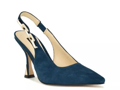 Nine West Veroni Pump In Dark Blue