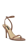 Nine West Villo Ankle Strap Sandal In Brown