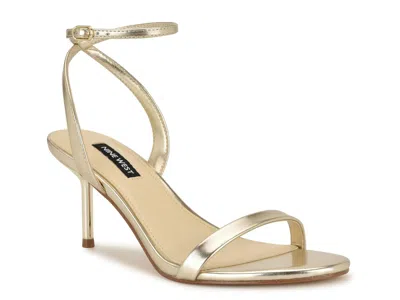 Nine West Waltz Ankle Strap Sandal In Gold