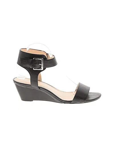 Pre-owned Nine West Wedges In Black