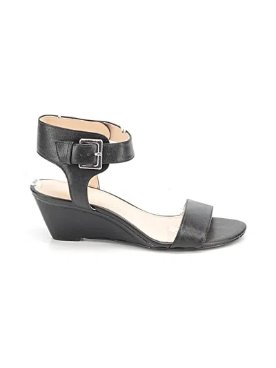 Pre-owned Nine West Wedges In Black
