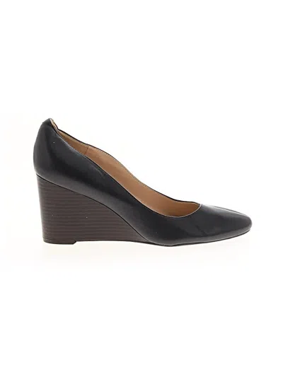 Pre-owned Nine West Wedges In Black