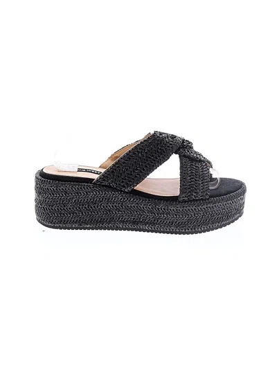 Pre-owned Nine West Wedges In Black
