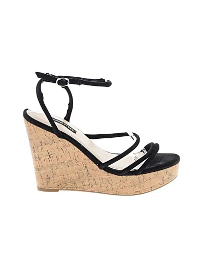 Pre-owned Nine West Wedges In Black