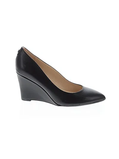 Pre-owned Nine West Wedges In Black