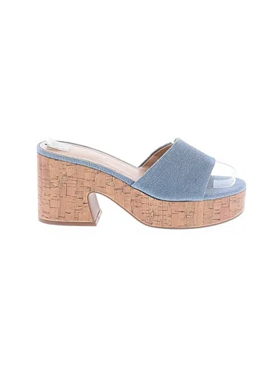 Pre-owned Nine West Wedges In Blue