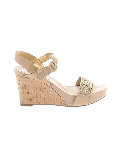 Pre-owned Nine West Wedges In Brown