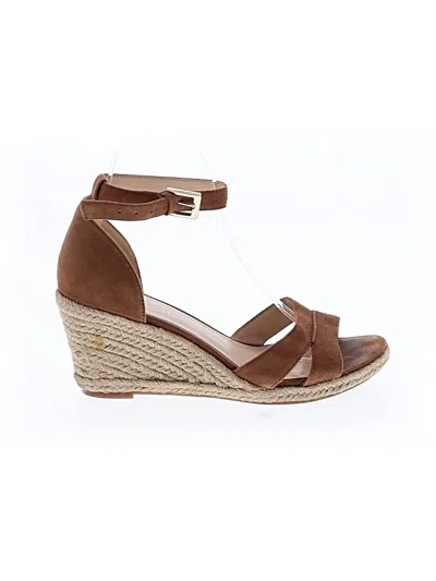 Pre-owned Nine West Wedges In Brown