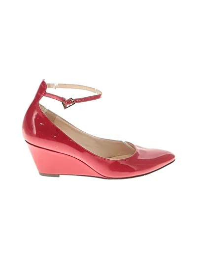 Pre-owned Nine West Wedges In Red
