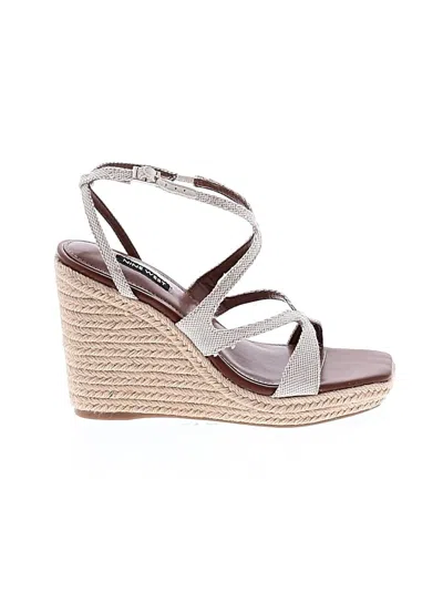 Pre-owned Nine West Wedges In Silver