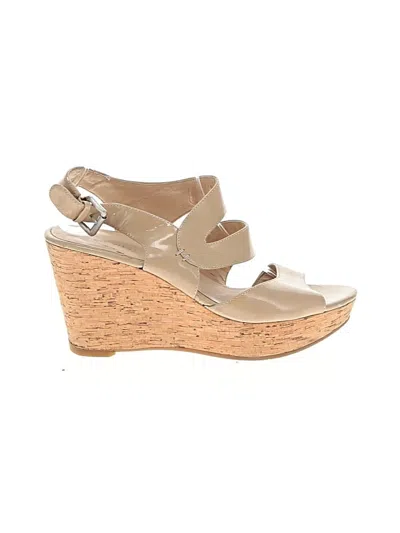 Pre-owned Nine West Wedges In Tan