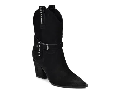 Nine West Weslie Western Bootie In Black